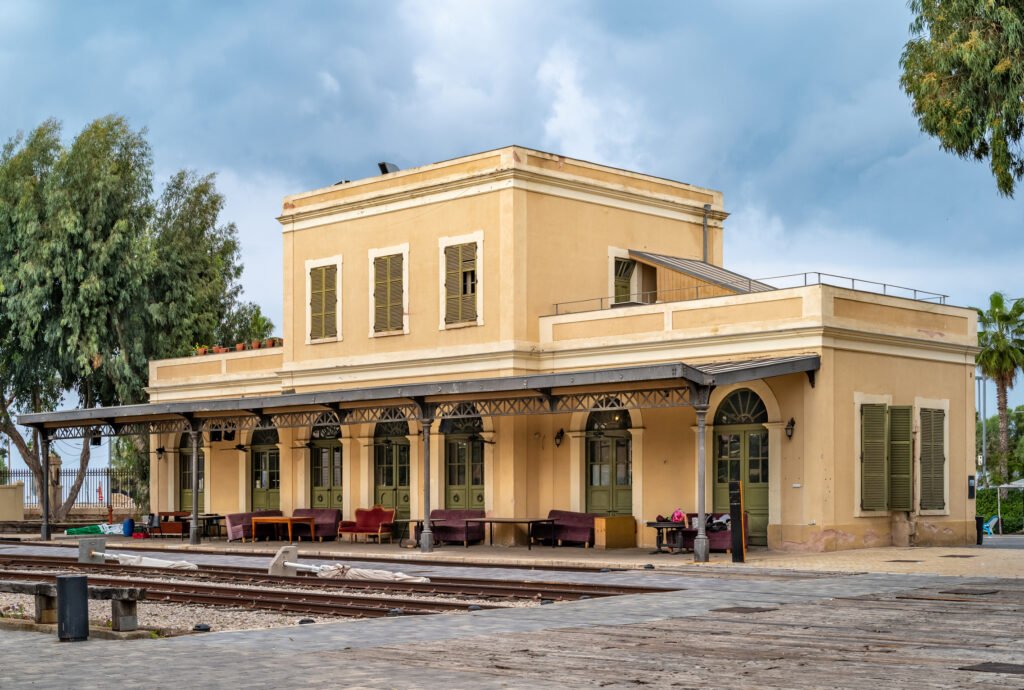 Historic,Old,Train,Station,(,Hatachana),In,Tel,Aviv.