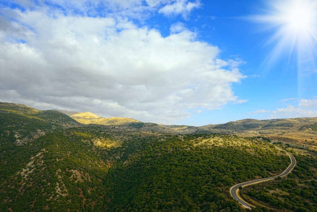 the upper galilee mountains in the north of Israel