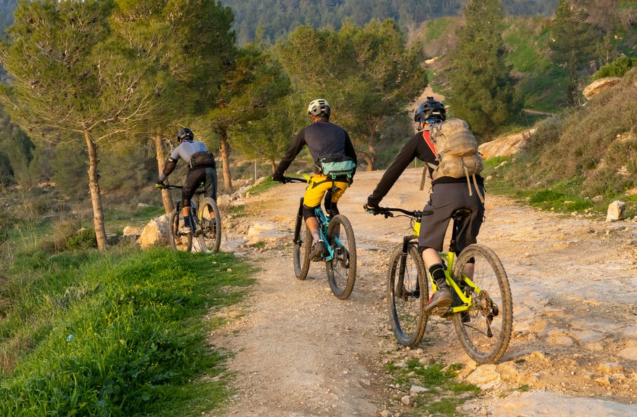mountain biking ben shemen forest israel