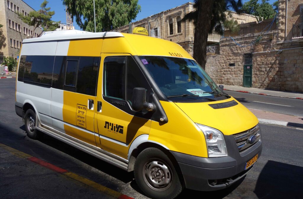 taking a sherut in israel