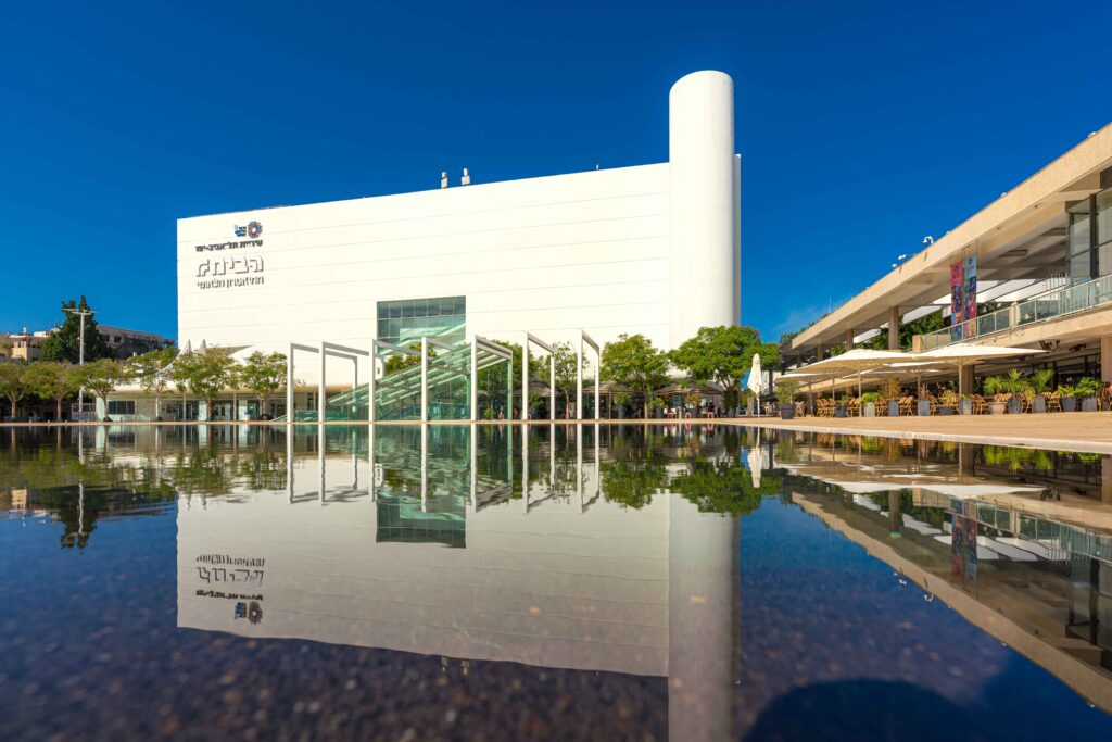 the habima theater located in habima square in tel aviv