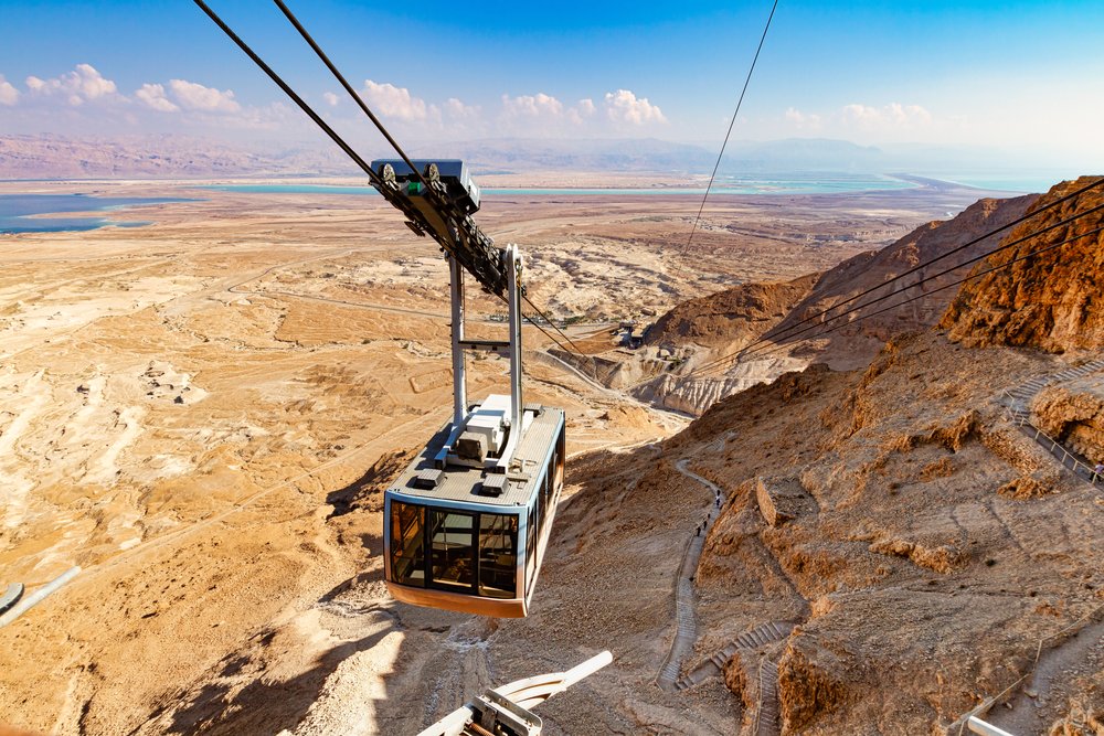 masada israel cable car
