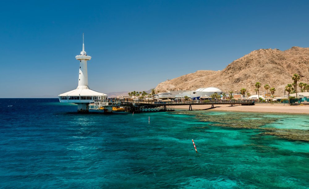 coral reef beach eilat