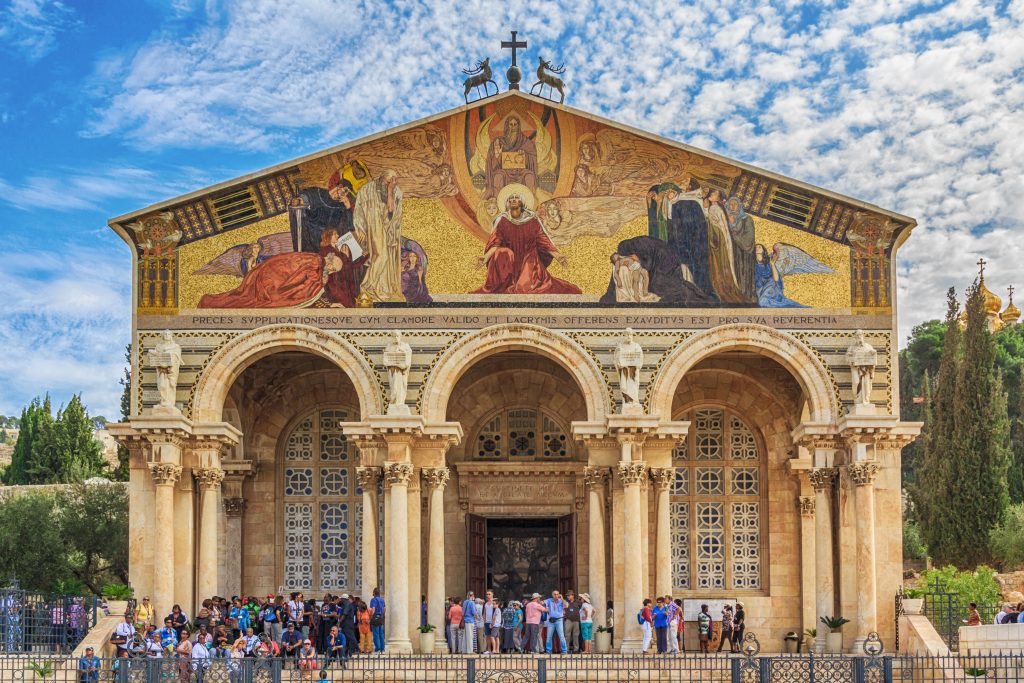 christian jerusalem day tour holy israel church of all nations outside