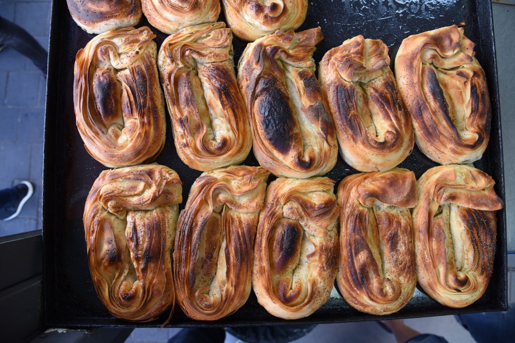 Bourekas at Levinsky market