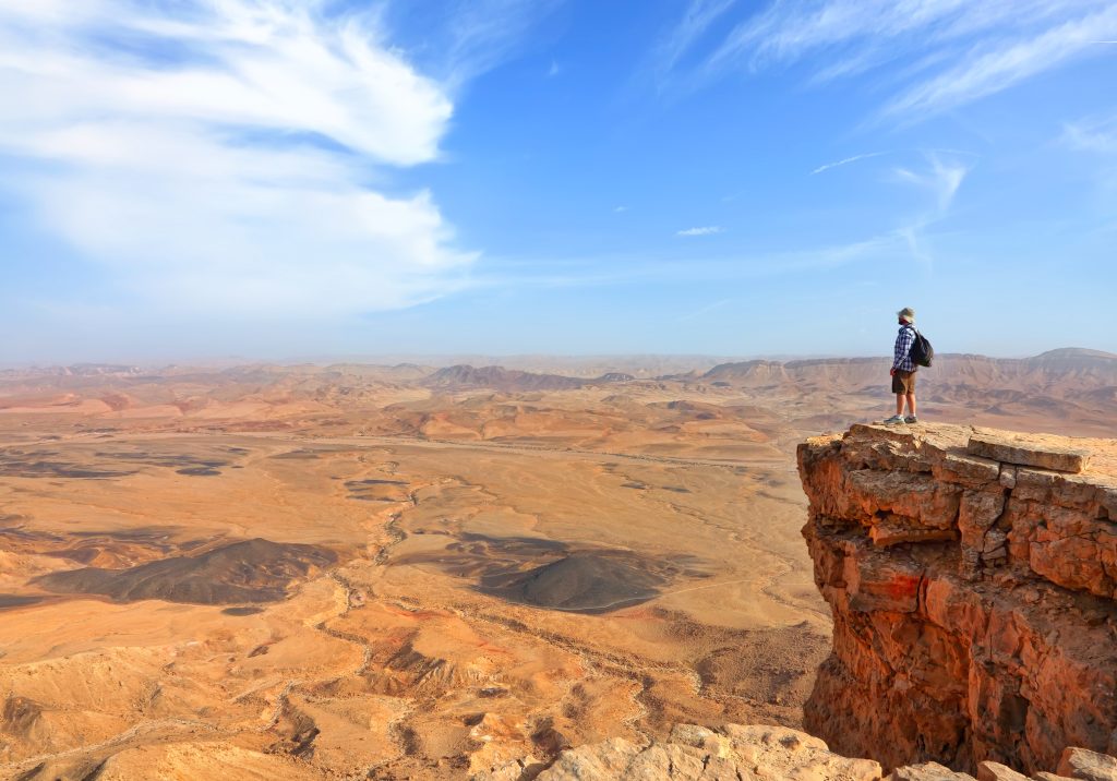 solo travel in israel mitzpe ramon lookout nature